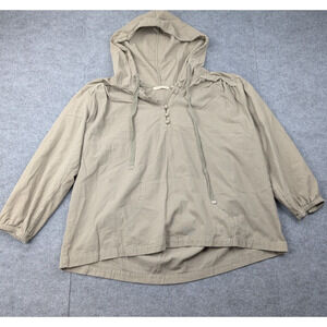 Soft Surroundings Pullover Hoodie Womens XL Lanai Granola Minimal Boho Lagenlook